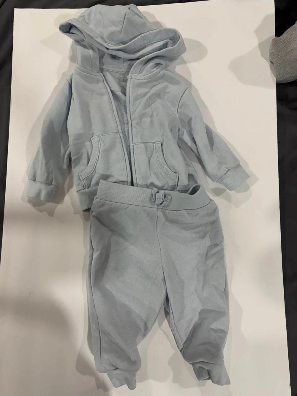 Polo by Ralph Lauren Light Blue Hooded Zip Sweatshirt & Jogger Set
